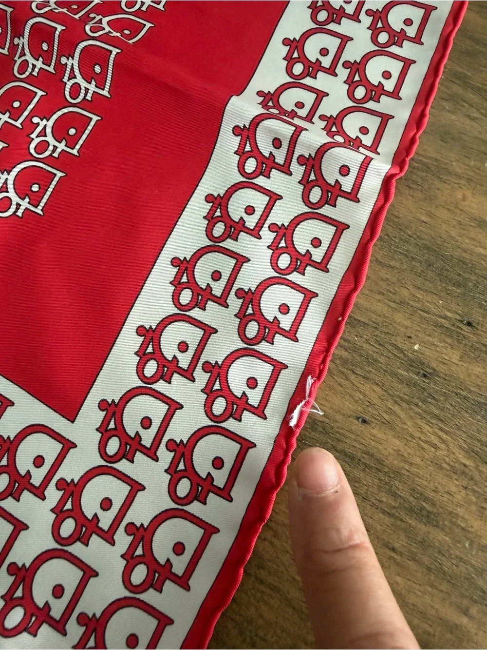 Dior Logo Printed Silk Scarf Bandana